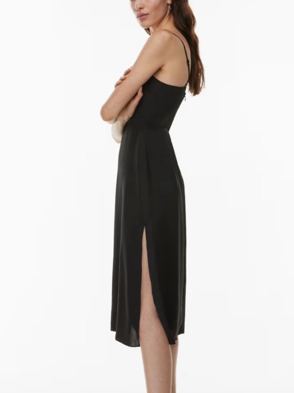 Wilfred Magdalena Satin dress with slit